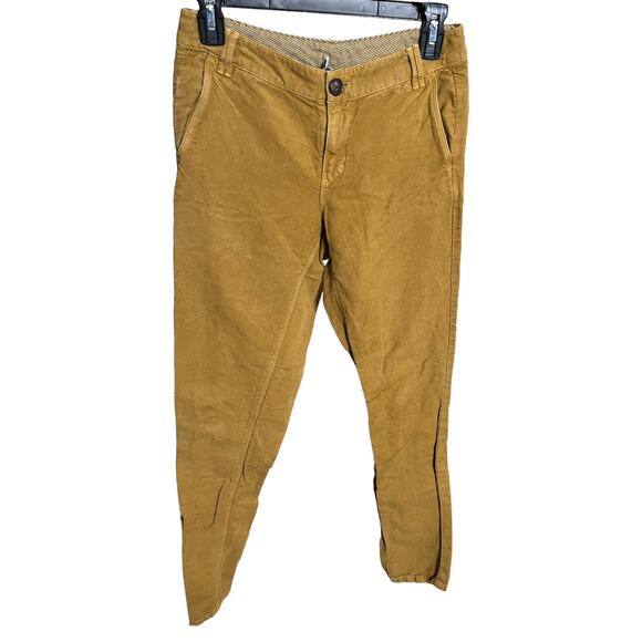 Madewell marigold linen blend trouser pants size 0 - Picture 1 of 4